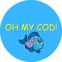 Oh My Cod logo.